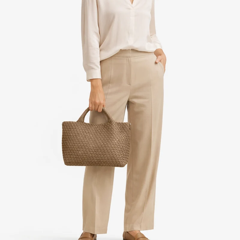 Les Visionnaires Elia Midi Neoweave - Henkeltasche 46 cm (sand)