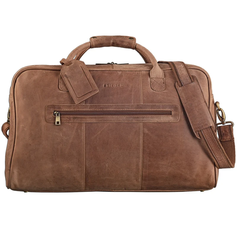 Vintage Reisetasche groß XXL Leder Weekend Bag Leder braun