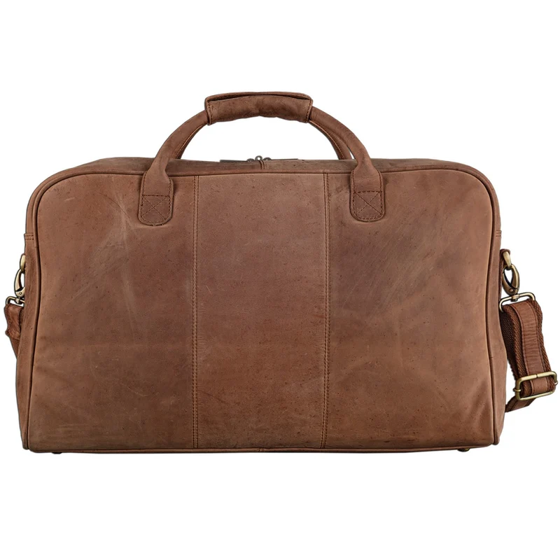 Vintage Reisetasche groß XXL Leder Weekend Bag Leder braun