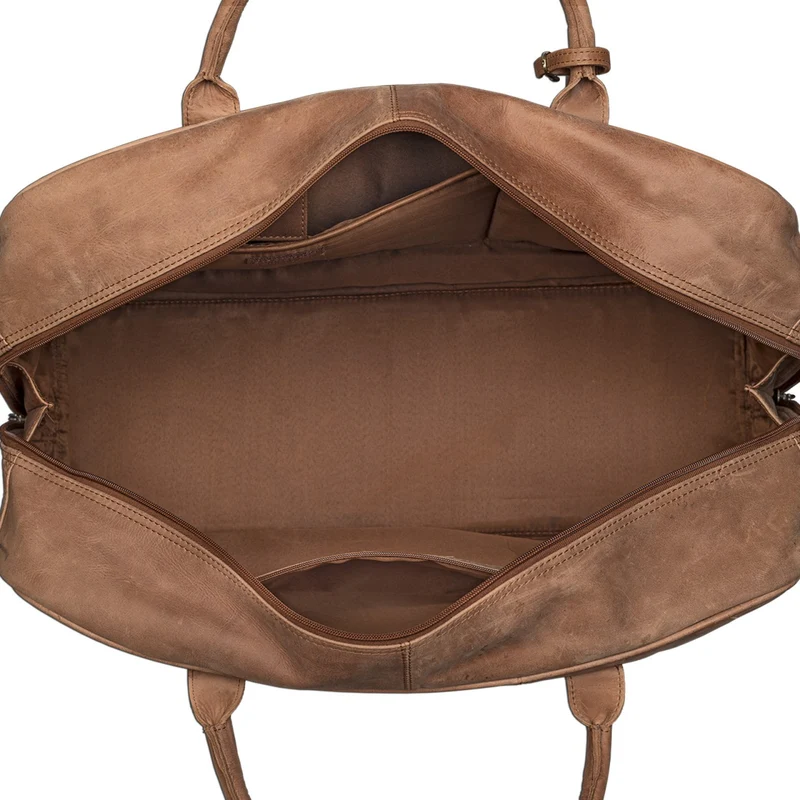 Vintage Reisetasche groß XXL Leder Weekend Bag Leder braun