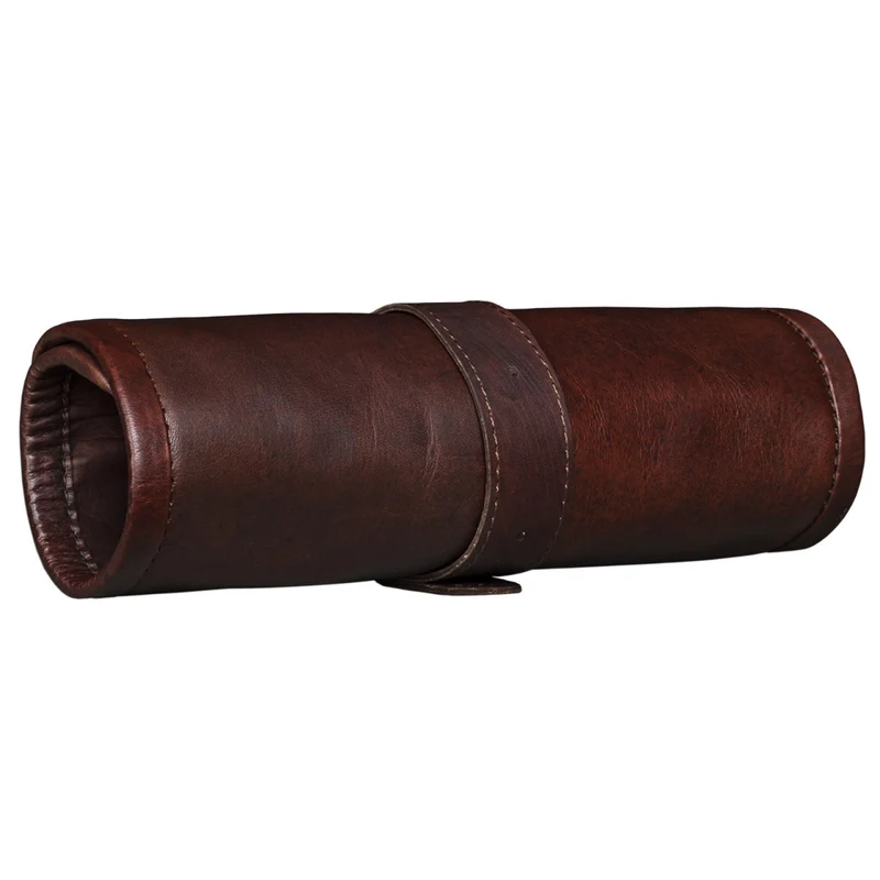 "Felix" Stifteetui Leder braun Vintage Etui