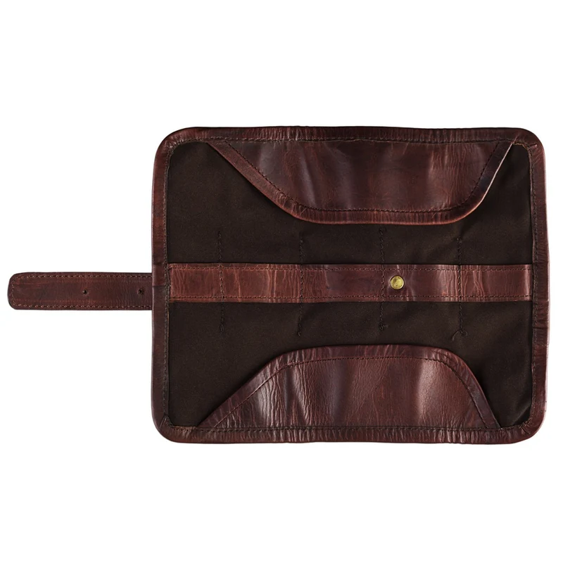 "Felix" Stifteetui Leder braun Vintage Etui