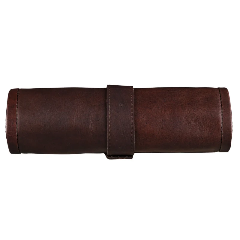 "Felix" Stifteetui Leder braun Vintage Etui