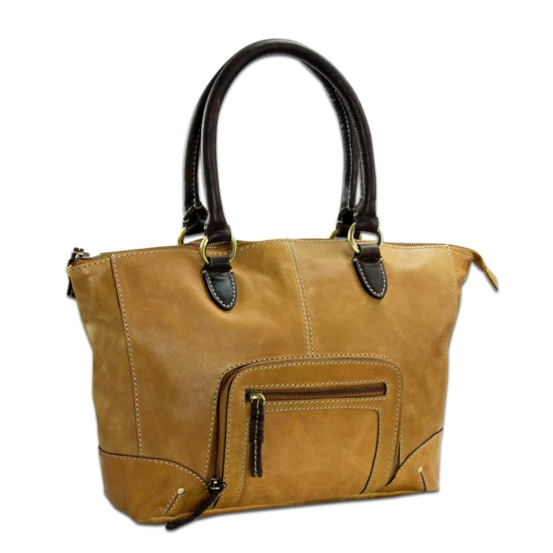 Große Handtasche für Damen Abendtasche Henkeltasche Vintage Leder
