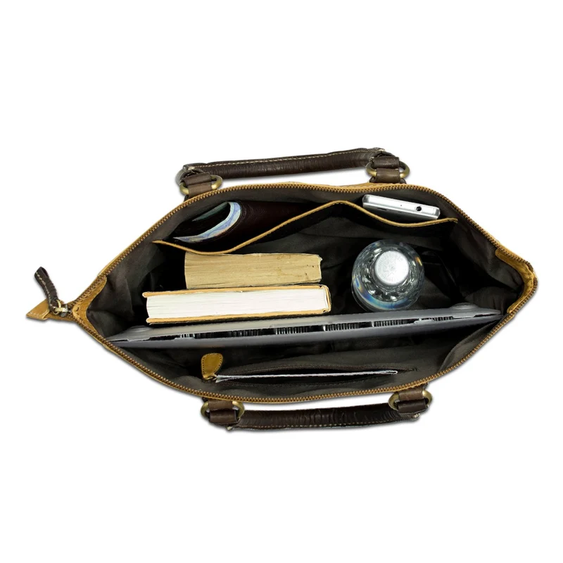 Große Handtasche für Damen Abendtasche Henkeltasche Vintage Leder