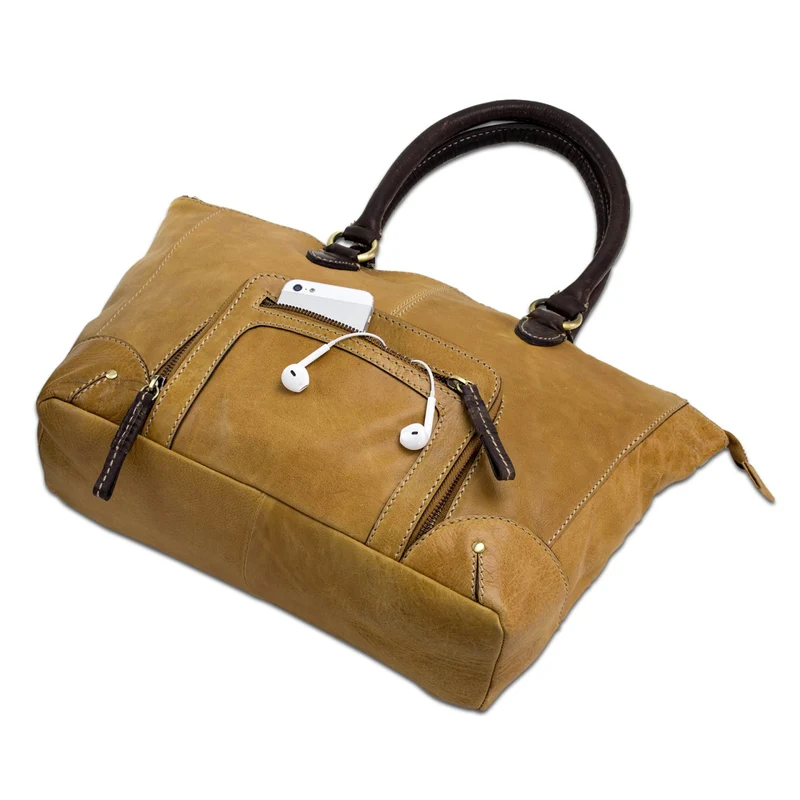 Große Handtasche für Damen Abendtasche Henkeltasche Vintage Leder
