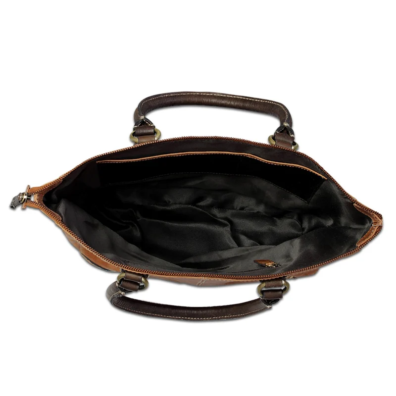 STILORD Vintage Handtasche Damen Abendtasche aus Leder braun
