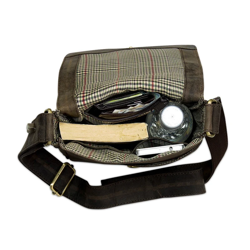 Unisex Umschlagtasche Crossbody Messenger Bag Leder