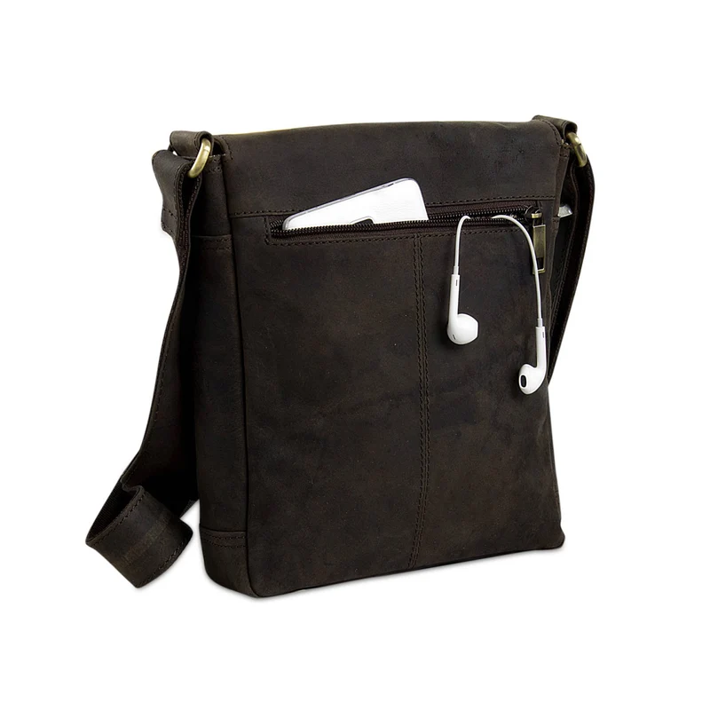 Unisex Umschlagtasche Crossbody Messenger Bag Leder