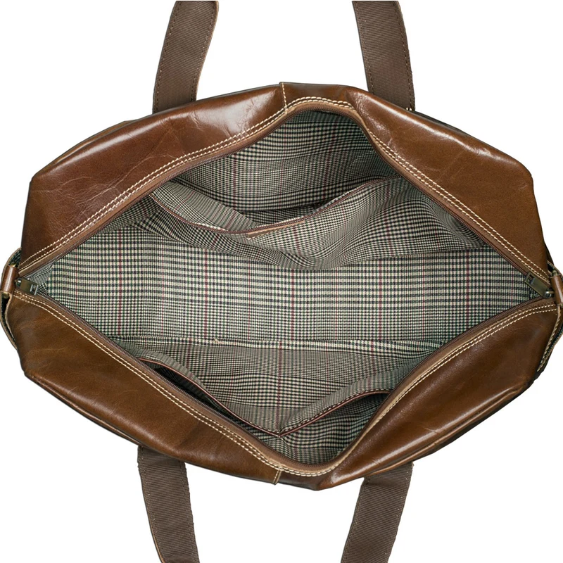 Vintage Reise Umhängetasche Unisex Ledertasche Weekender für Flugzeug