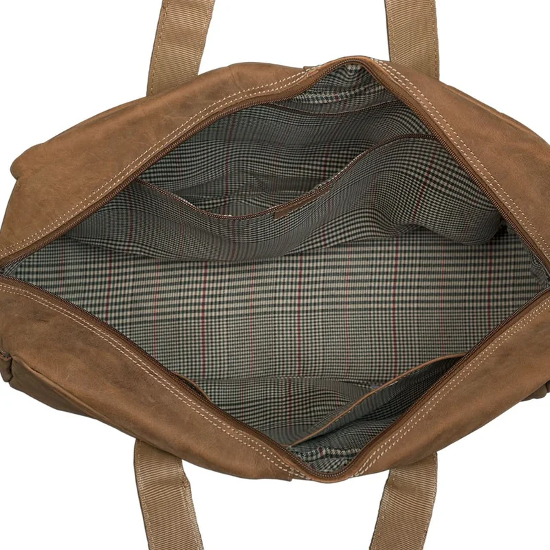 Vintage Reise Umhängetasche Herren Ledertasche Weekender für Flugzeug