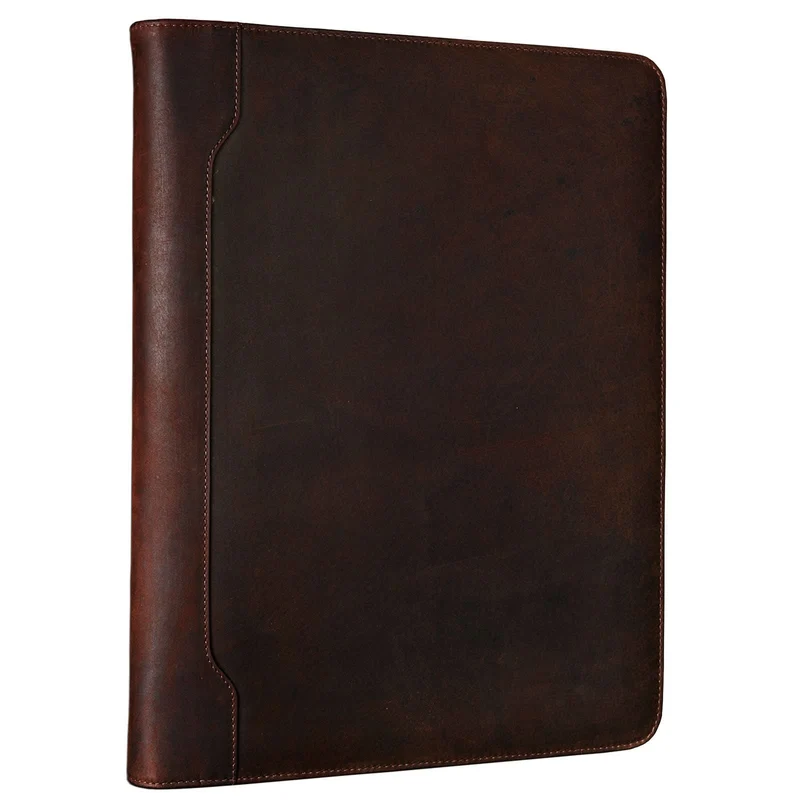 "Arvid" Dokumentenmappe A4 Organizer elegant Business aus echtem Leder, braun