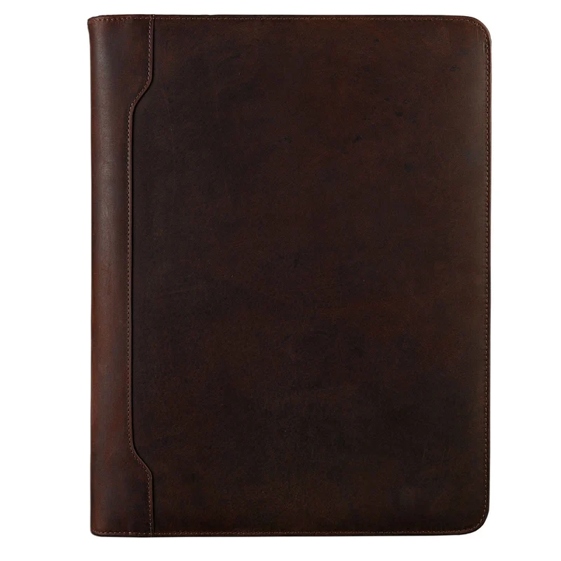"Arvid" Dokumentenmappe A4 Organizer elegant Business aus echtem Leder, braun