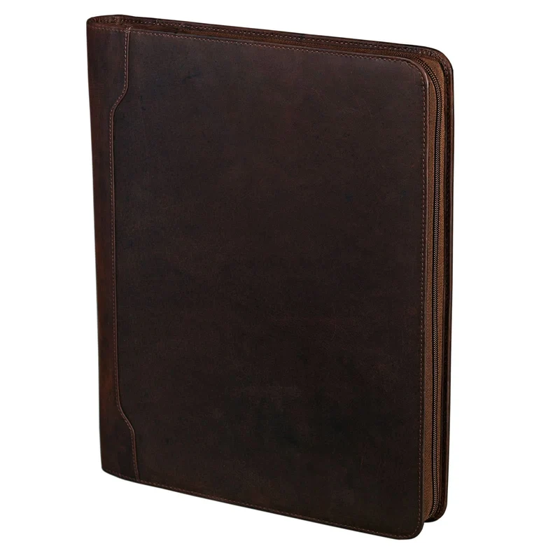 "Arvid" Dokumentenmappe A4 Organizer elegant Business aus echtem Leder, braun