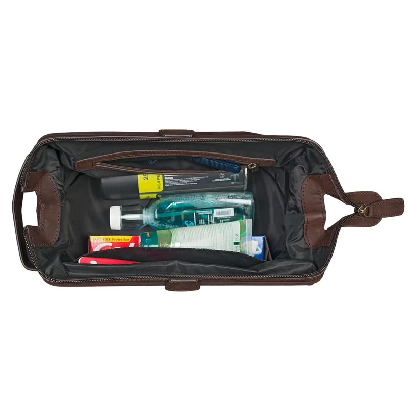 Edler Kulturbeutel groß Kulturtasche mit Henkel