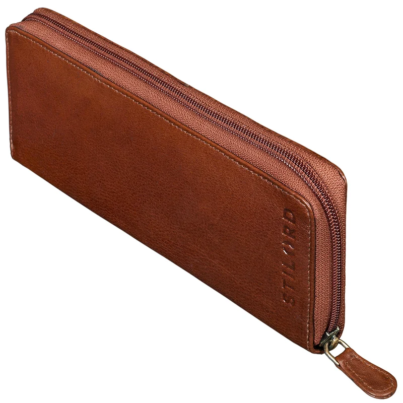 Pfeifentasche Leder Braun
