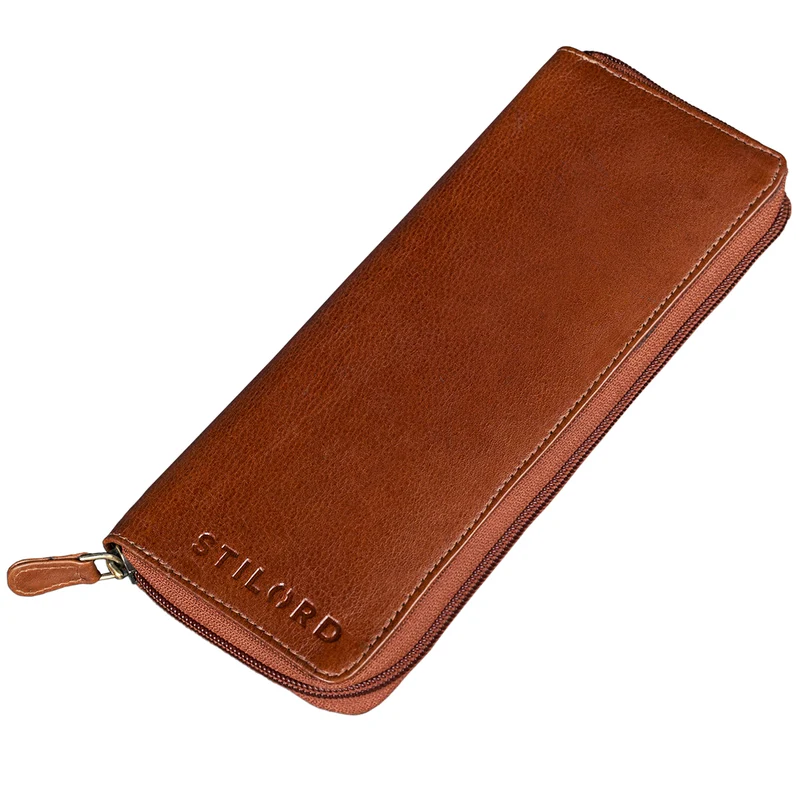 Pfeifentasche Leder Braun