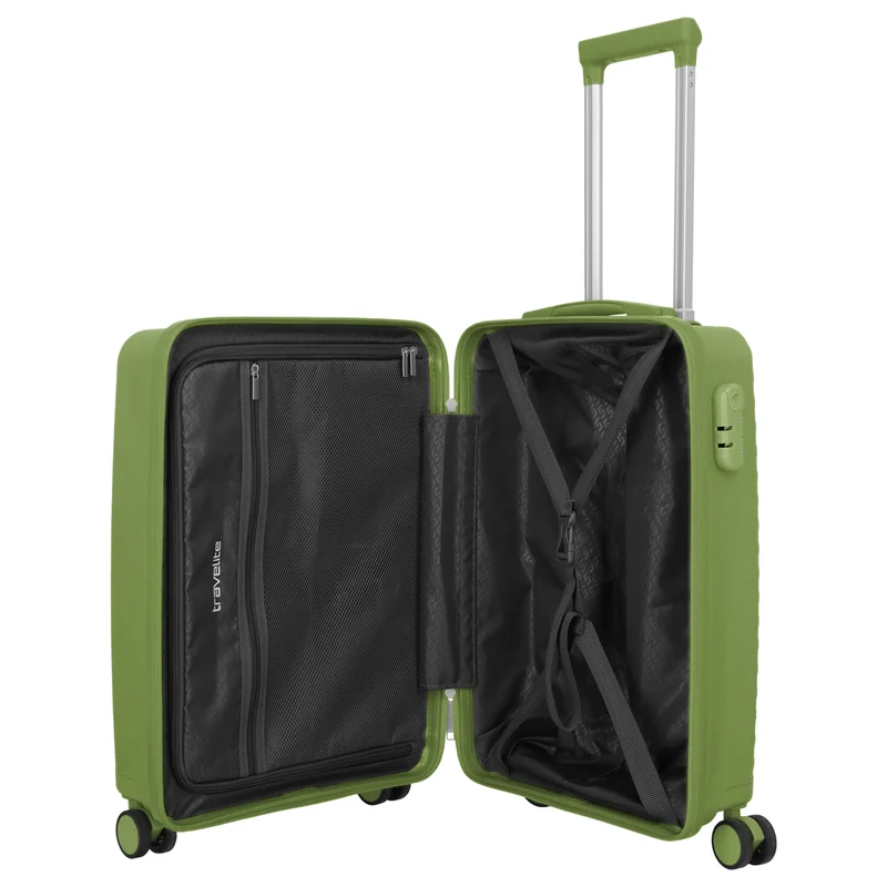 Travelite Pacific - 4-Rollen-Kabinentrolley 55 cm (olive)