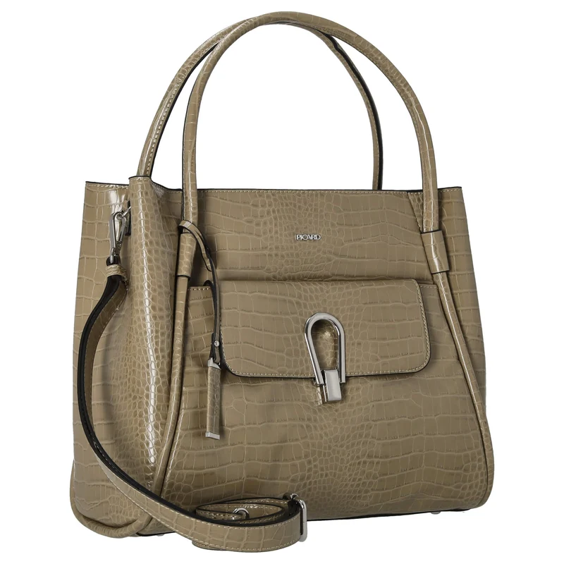 Picard Croco - Henkeltasche 36 cm Synthetik (cactus)