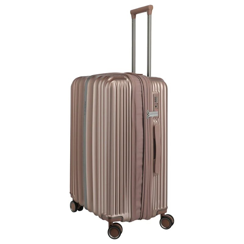 Travelite Paros - 4-Rollen-Trolley M 65 cm erw. (cappuccino)