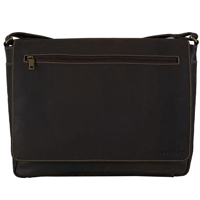 Ledertasche Herren Umhängetasche Laptop Leder Braun