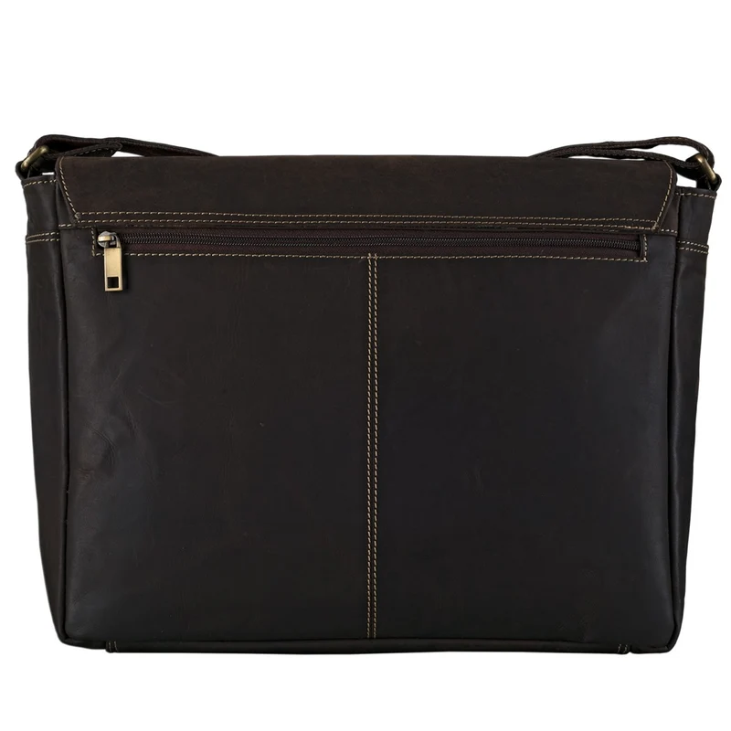 Ledertasche Herren Umhängetasche Laptop Leder Braun