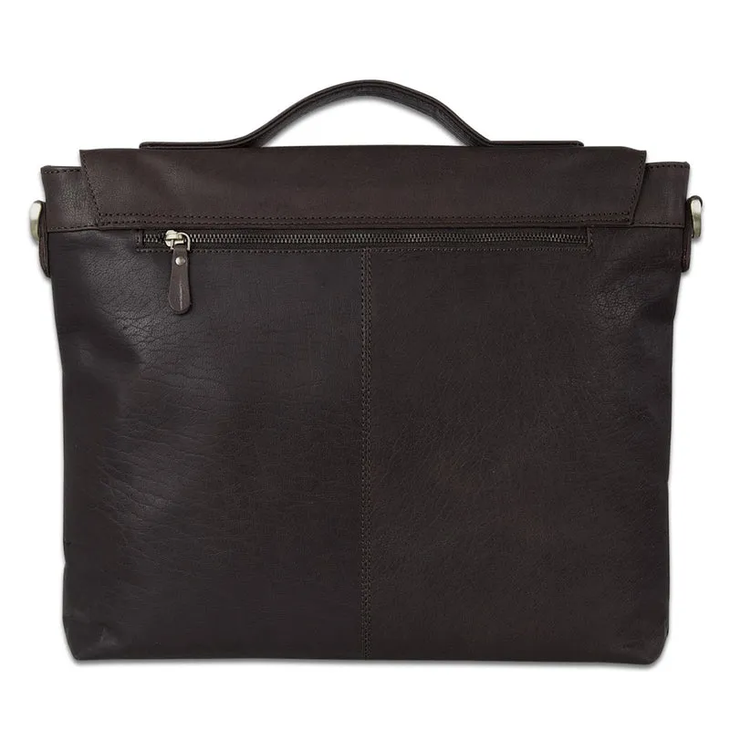 Große Ledertasche elegante Aktentasche Leder braun