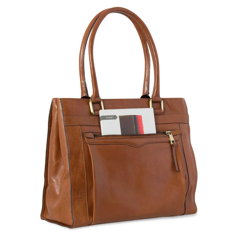 Handtasche Damen Freizeittasche Abendtasche Leder Cognac Braun