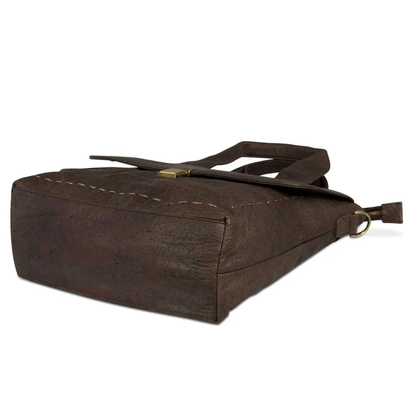 Schultertasche Handtasche für Damen weiches Leder Used Look Braun