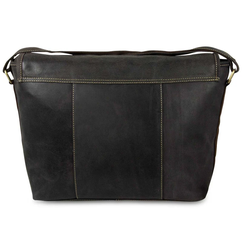 Aktentasche Kuriertasche Messenger Bag Büffel-Leder Braun