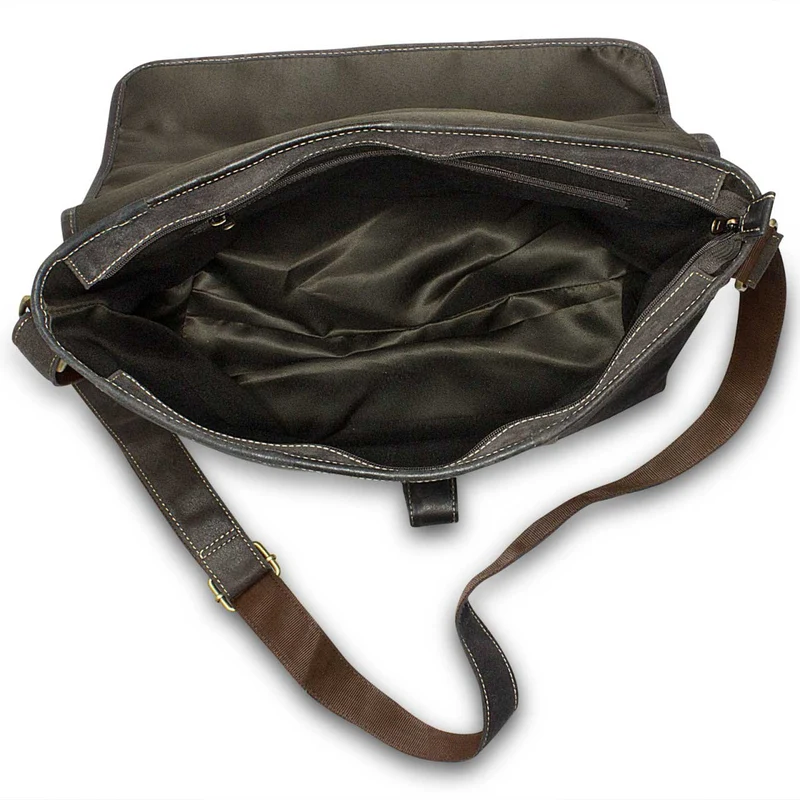Aktentasche Kuriertasche Messenger Bag Büffel-Leder Braun