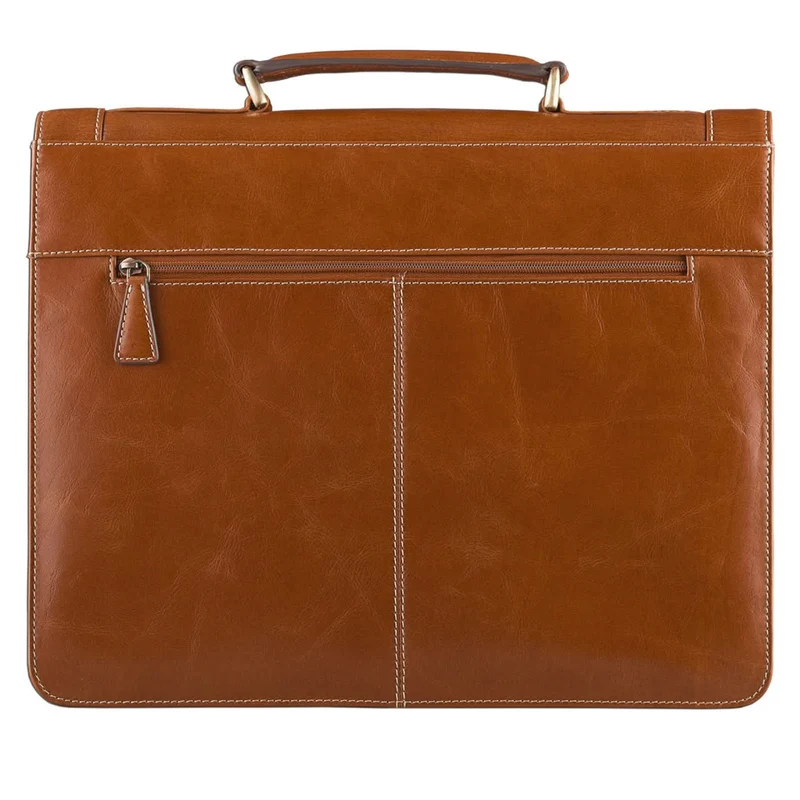 Vintage Aktentasche Bürotasche Business Office cognac braun