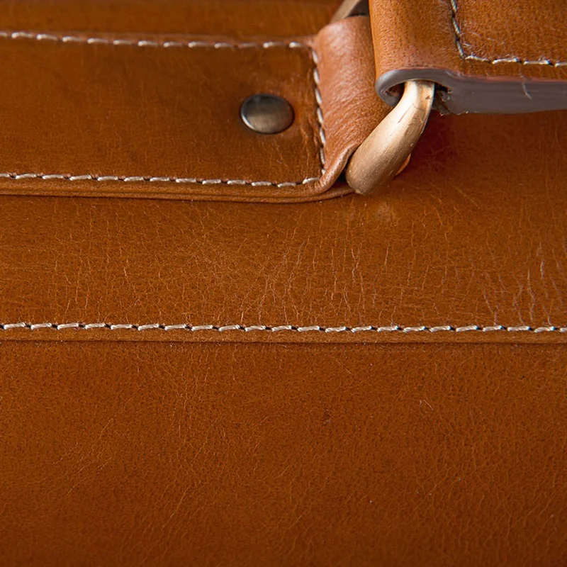 Vintage Aktentasche Bürotasche Business Office cognac braun
