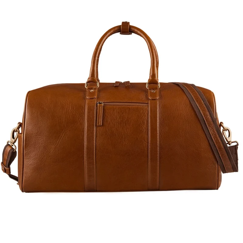 Große Vintage Reisetasche Business Urlaub Handgepäck, Leder braun