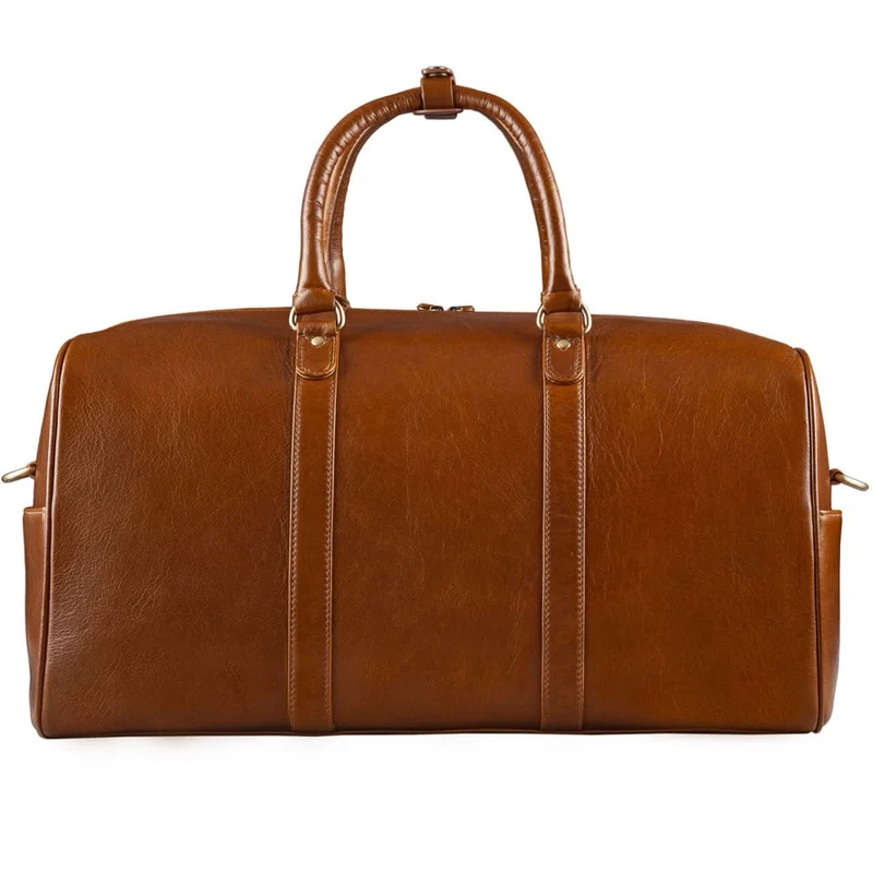 Große Vintage Reisetasche Business Urlaub Handgepäck, Leder braun