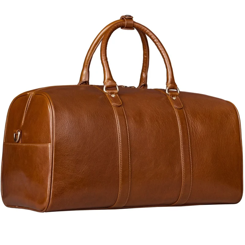 Große Vintage Reisetasche Business Urlaub Handgepäck, Leder braun