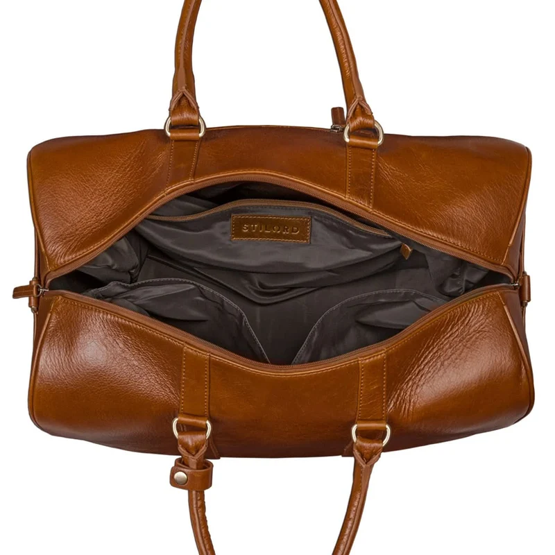 Große Vintage Reisetasche Business Urlaub Handgepäck, Leder braun