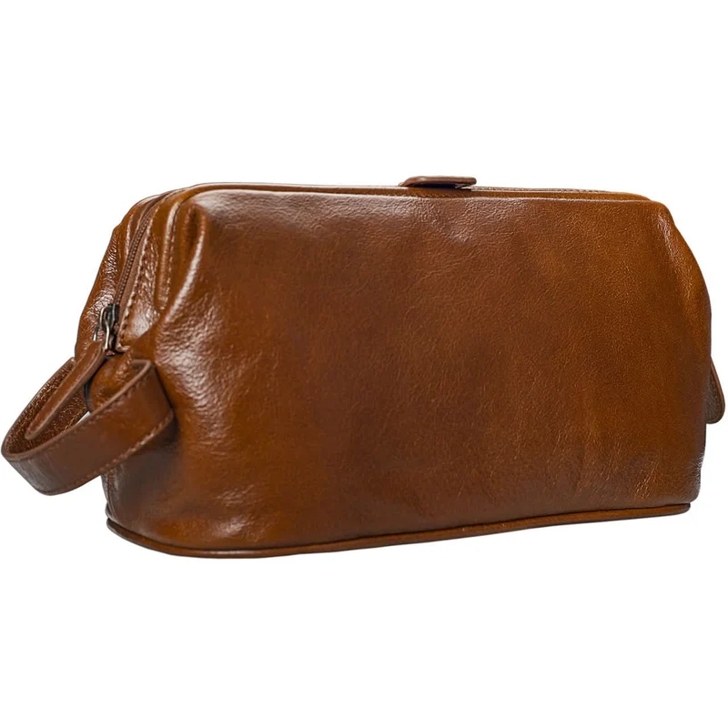 Edler Kulturbeutel groß Kulturtasche mit Henkel