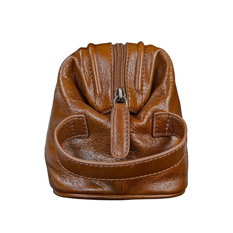 Edler Kulturbeutel groß Kulturtasche mit Henkel