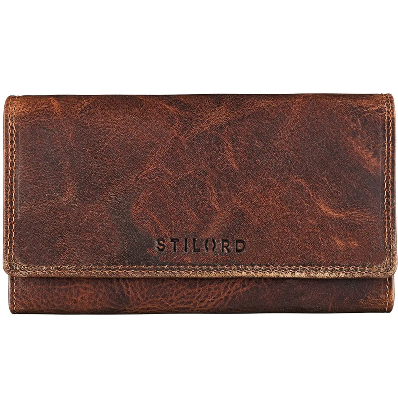 Vintage Geldbörse für Damen kara - braun