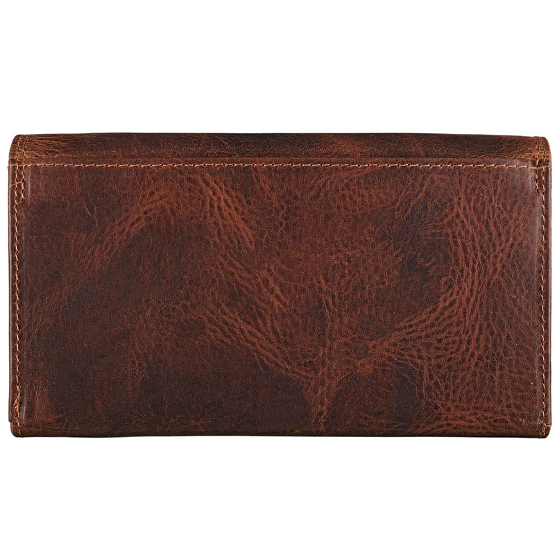 Vintage Geldbörse für Damen kara - braun