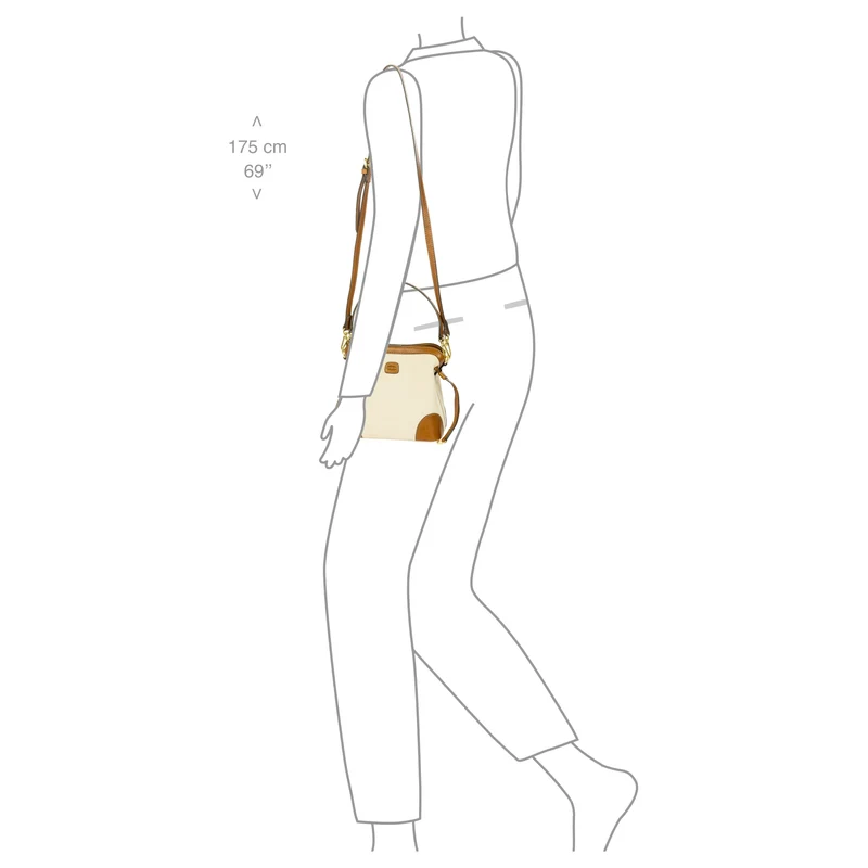 Brics Volterra Trama - Henkeltasche 20 cm (cappuccino)