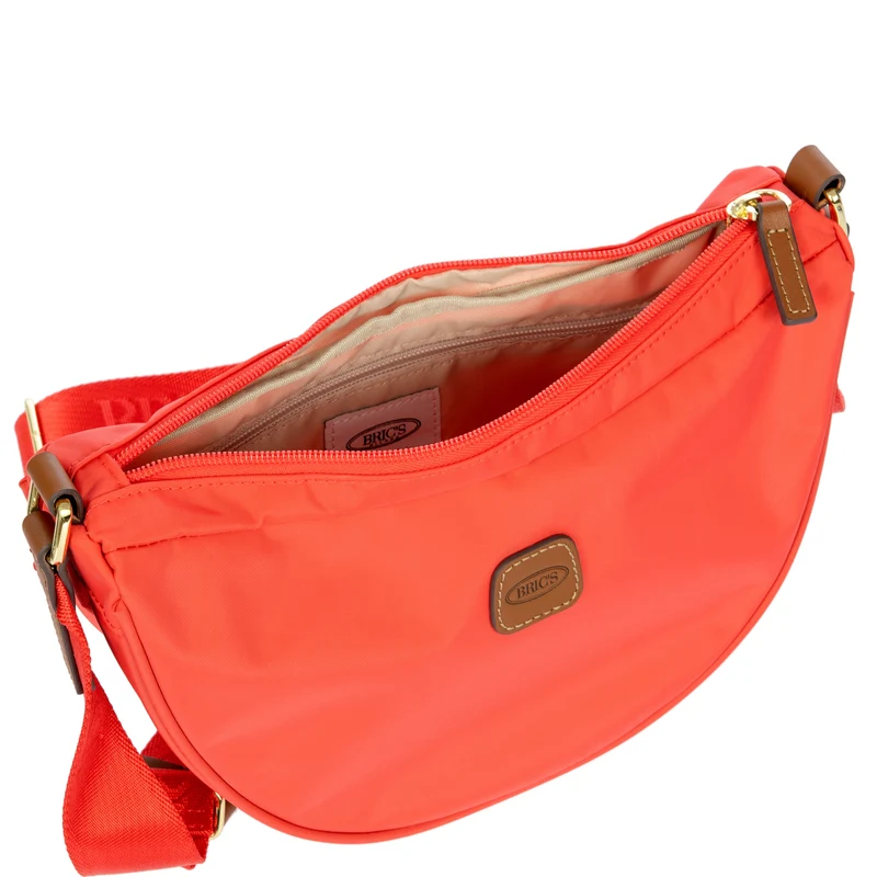 Brics X-Bag Halfmoon - Umhängetasche 28 cm (poppy)