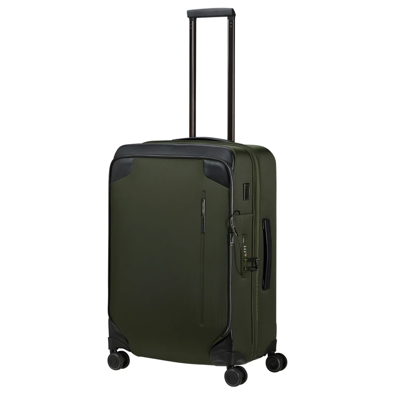 Samsonite Splendix - 4-Rollen-Trolley M 67 cm erw. (grün/schwarz)