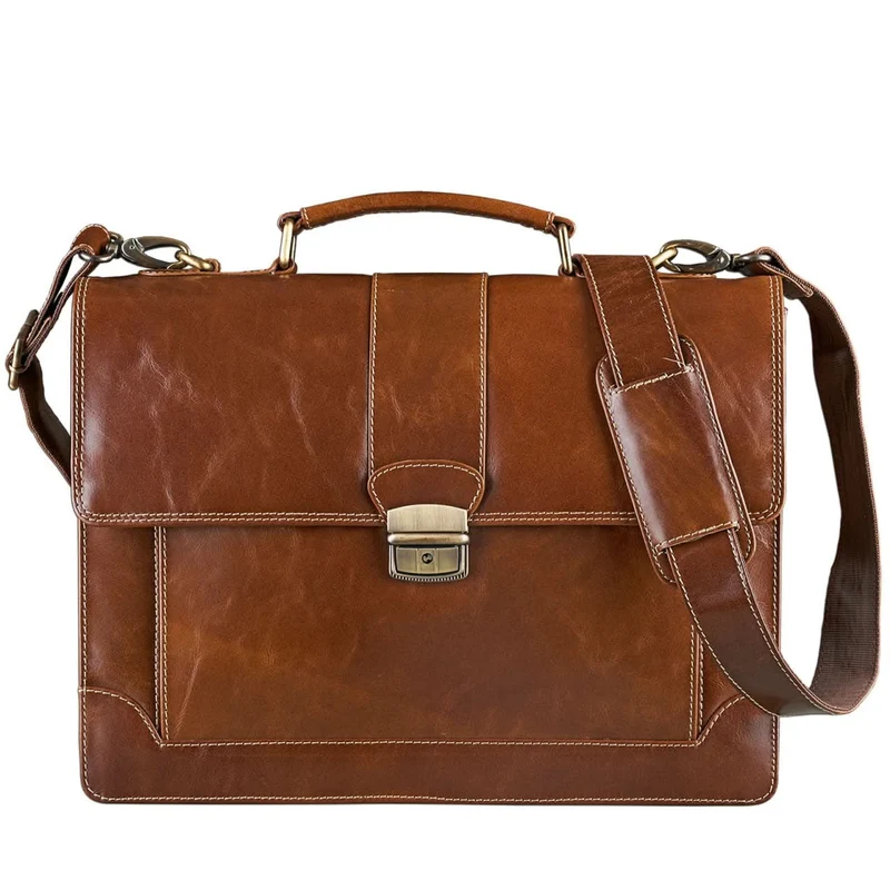 Businesstasche Herren Damen A4 Businesstasche Vintage Design braun