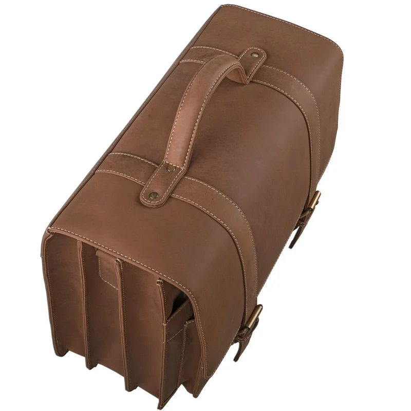 Aktentasche aus Rinds-Leder extra groß und robust Braun