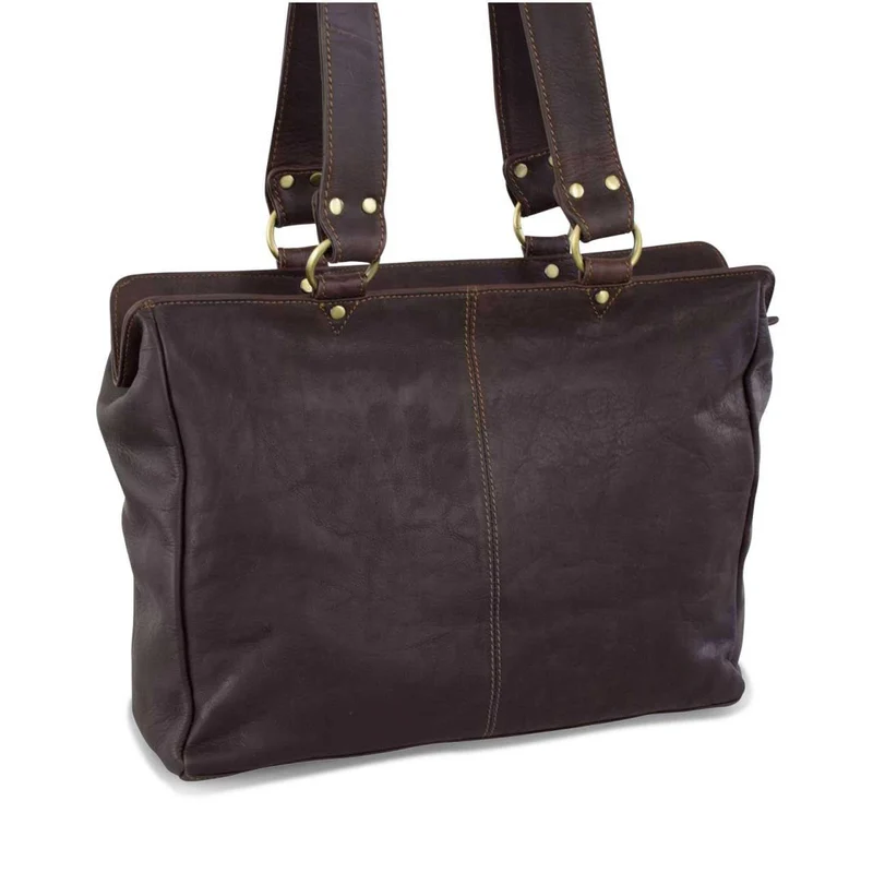 Dunkelbraune Umhängetasche Schultertasche Handtasche für Damen