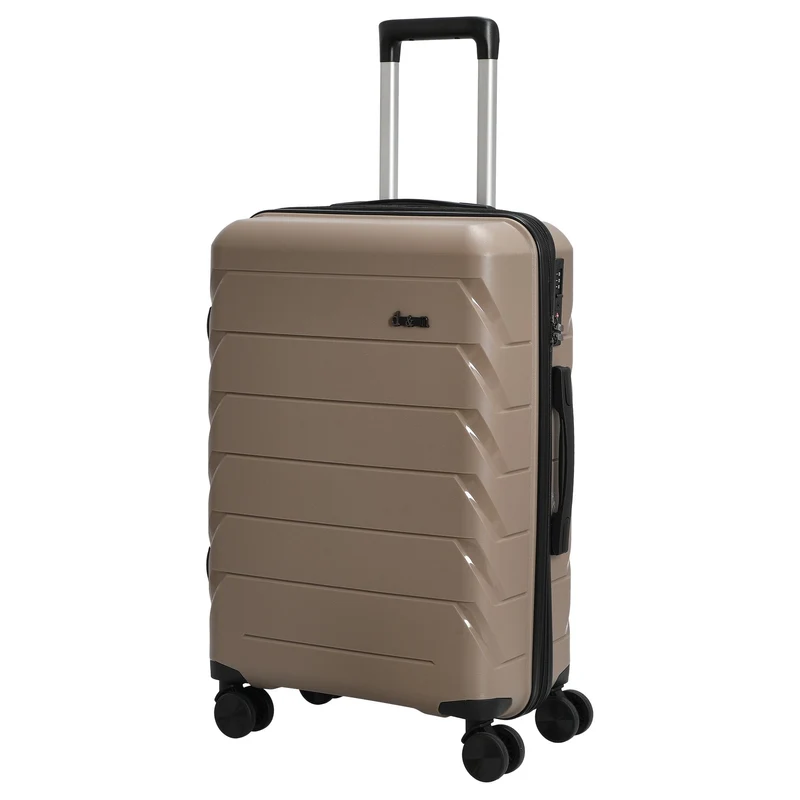 D&N Travel Line 4100 - 4-Rollen-Trolley M 64 cm (taupe)