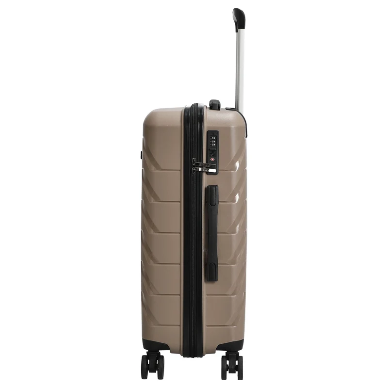 D&N Travel Line 4100 - 4-Rollen-Trolley M 64 cm (taupe)