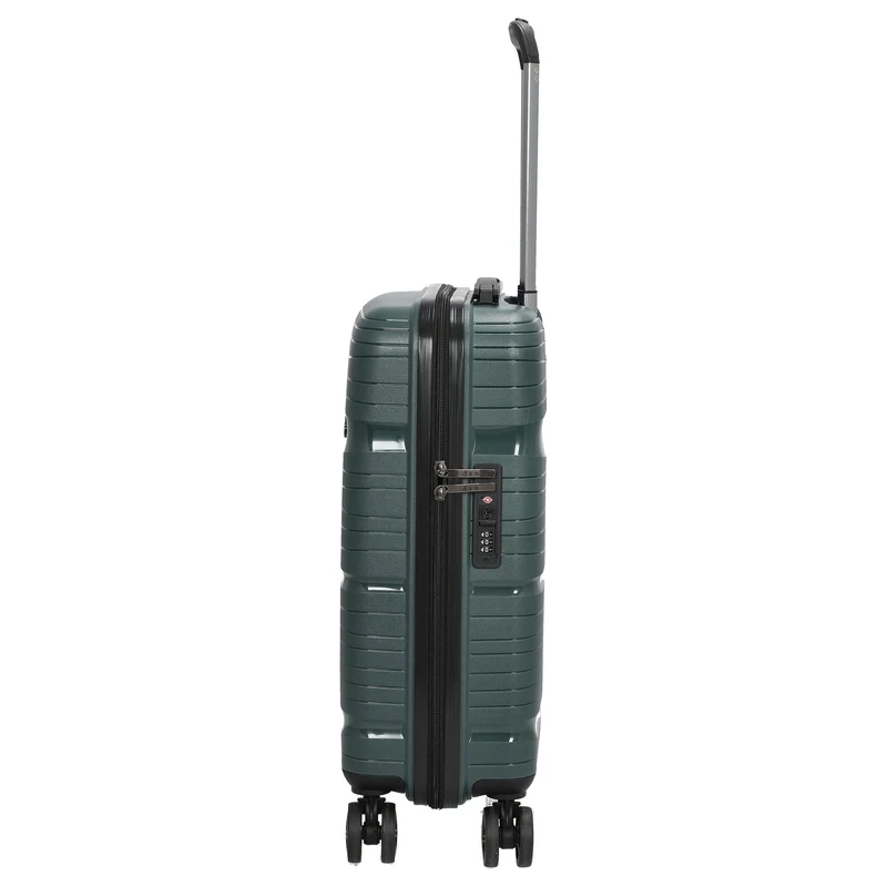 D&N Travel Line 4300 - 4-Rollen-Kabinentrolley S 55 cm (dunkelgrün)